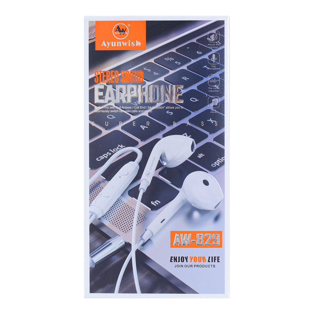 Handfree - White Earphones